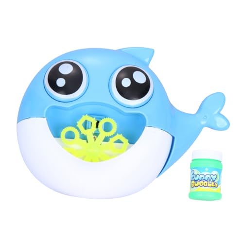 ibasenice 1Pc Seifenblasenmaschine Kinderspielzeug Seifenblasengebläse Elektrische Seifenblasenmaschine Blasen Blasen Blau von ibasenice