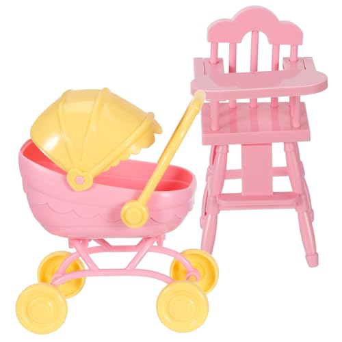 ibasenice 1Satz Babypuppenwagen mit Hochstuhl Realistisches Puppenzubehör für Leicht und Tragbar für Rollenspiele und Puppenhäuser Material Kompakte Vielseitige ibasenice 1Satz Babypuppenwagen mit Hochstuhl Realistisches Puppenzubehör für Leicht und Tragbar für Rollenspiele und Puppenhäuser Material Kompakte Vielseitige von ibasenice