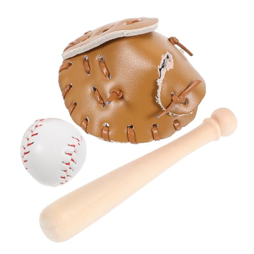 ibasenice 1Satz Baseballset Teiliges mit Handschuh und Ball für Sportornamente für Puppenhäuser und Kreative Deko ibasenice 1Satz Baseballset Teiliges mit Handschuh und Ball für Sportornamente für Puppenhäuser und Kreative Deko von ibasenice