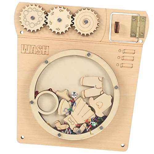 ibasenice 1Satz Busy Board DIY Für Lernspielzeug Für Frühe Bildung Kreatives Beschäftigungsbrett Mit Waschmaschinen Design Pädagogisches Für Kleinkinder Ab Jahr von ibasenice