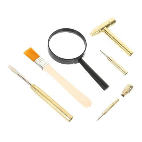 ibasenice 1Satz DIY Grabwerkzeug Spielzeugset für Teiliges Set mit Metallhammer Pinsel und Meißel für Ausgrabungsspielzeug und Kreative Entdeckungen von ibasenice