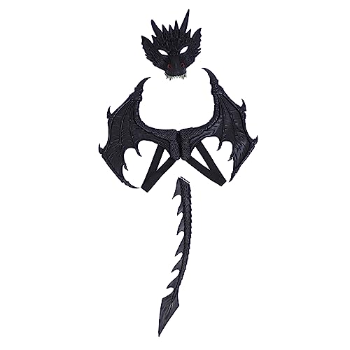 ibasenice 1Satz Drachen Kostüm Set Teiliges Set Mit Flügeln Und Maske Für Halloween Und Karneval Cosplay Events Und Themenpartys ibasenice 1Satz Drachen Kostüm Set Teiliges Set Mit Flügeln Und Maske Für Halloween Und Karneval Cosplay Events Und Themenpartys von ibasenice