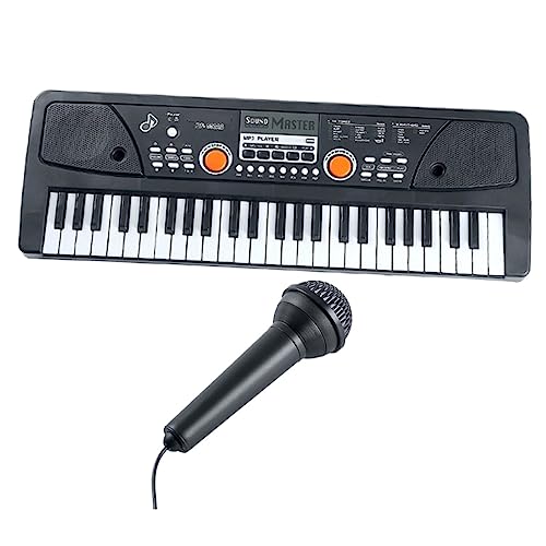 ibasenice 1Satz Elektronisches Klavier Mit Tasten Multifunktionales Klavierspielzeug Mit Mikrofon Bildungsspielzeug Für Musikliebhaber Für Jungen von ibasenice