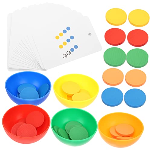 ibasenice Farb-sortierschüssel Spielzeug Für Junge Mädchen Montessori Lernspielzeug Feinmotorik Und Kognitiven Fähigkeiten Geeignet Für Kleinkinder Und Vorschulkinder von ibasenice