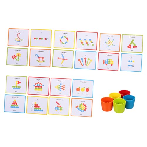 ibasenice 1Satz Farbenfrohe Sortierbecher für Pädagogisches Formenerkennung Kreatives Lernspielzeug für Vorschulkinder Robustes Design von ibasenice