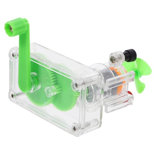 ibasenice 1Satz Handkurbel Generator DIY für Wissenschafts Experimentierkasten zur Energieumwandlung Tragbar Vielseitig für Innen und Außenanwendungen Lernspielzeug von ibasenice