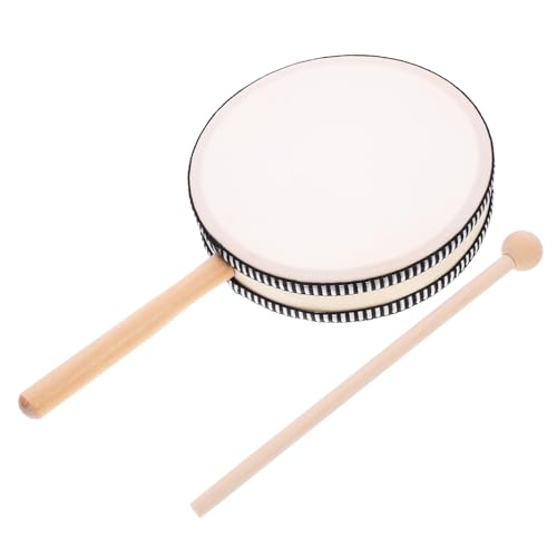 ibasenice 1Satz Handtrommel Für Holzschlaginstrument Mit Trommelstock Langlebige Percussion Für Musikalische Früherziehung Und Kreative Spielstunden von ibasenice