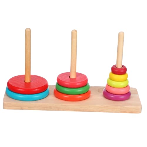 ibasenice 1Satz Hölzerner Hanoi Turm Stapelspielzeug für Pädagogisches Holzspielzeug Feinmotorik und Problemlösungsfähigkeiten für Kleinkinder ibasenice 1Satz Hölzerner Hanoi Turm Stapelspielzeug für Pädagogisches Holzspielzeug Feinmotorik und Problemlösungsfähigkeiten für Kleinkinder von ibasenice