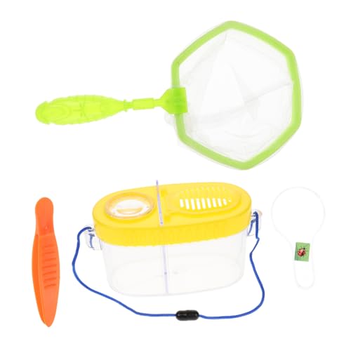 ibasenice 1Satz Insektenfänger Kit mit Insektenbox Lupenglas und Schmetterlingsnetz für Outdoor und Wissenschaftserforschung ibasenice 1Satz Insektenfänger Kit mit Insektenbox Lupenglas und Schmetterlingsnetz für Outdoor und Wissenschaftserforschung von ibasenice