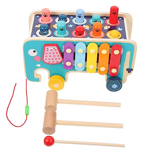 ibasenice 1Satz Klopfspielzeug Aus Holz Für Frühes Bildungsspielzeug Mit Xylophon Und Hämmerchen Fördert Kreativität Und Motorik Für Kleinkinder Jahren Designs Und Sicheres von ibasenice