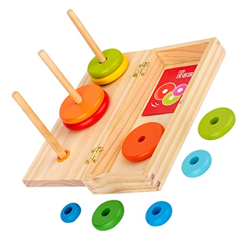 ibasenice 1Satz Kreisstapelspielzeug Aus Teiliges Montessori Stapelspiel Für Kleinkinder Fördert Und Formerkennnisse Sicheres Und Langlebiges Babyspielzeug Für Kreative von ibasenice
