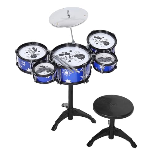 ibasenice 1Satz Mini Jazz Trommel Set für Robustes Schlagzeugspielzeug Verschiedenen Soundeffekten Fördert Musikalisches Interesse und Eltern Junge Mädchen Bindung für Kleinkinder von ibasenice