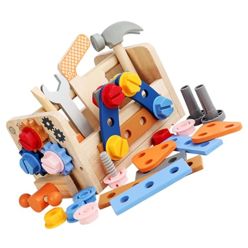 ibasenice 1Satz Multifunktionales Werkzeugspielzeug für Kleinkinder Lernspielzeug Nüssen Fördert Feinmotorik und Kreativität Kompakt und Kinderfreundlich von ibasenice