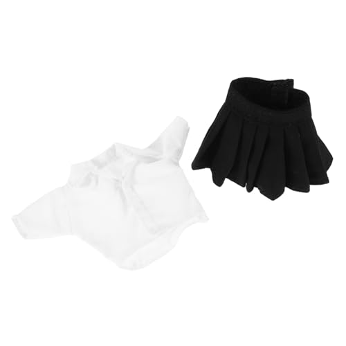 ibasenice 1Satz Puppenkleidungsset für Puppen Schulmädchen Outfit Hemd und Weiche Puppenkleidung für Kreative Spielstunden Nostalgisches Design für Sammler von ibasenice