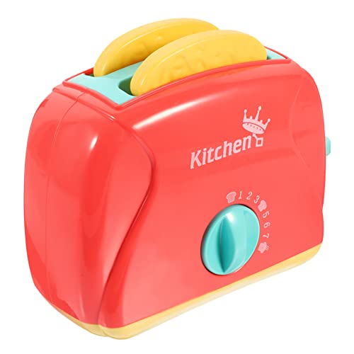 ibasenice 1Satz Toaster Für Entzückender Brotbackautomat Simulation Für Küchenspiele Für Rollenspiele Und Kreative Lernspiele Aus Sicherem Material Leuchtendes Design von ibasenice