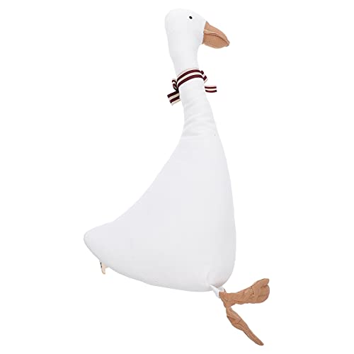 ibasenice 1Stk Gans Puppe Gans Plüsch Flauschige Kuscheltiere Schwan ausgestopft Hai Puppen kinderpuppe playmat Gans beruhigende Puppe einzigartige Gänsepuppe Baumwolle Weiß von ibasenice