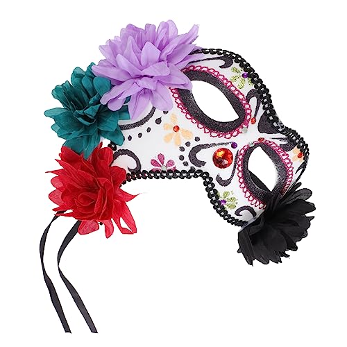 ibasenice 1Stk Halloween-Maske Kostüm -Blumenmasken schmücken maskiert Maskerade-Maskenstift halloween halloween assecoires Tanzparty-Maske Halloween-Party-Maske Plastik von ibasenice