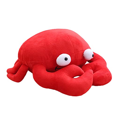 ibasenice 1Stk Krabbenpuppe Badespielzeug künstliche Dekoration tragbarer tragbare Sexprodukte Bettkissen Zöpfe Crab Toy crabtoy Kinderspielzeug Krabben-Wurfskissen PP Baumwolle rot von ibasenice