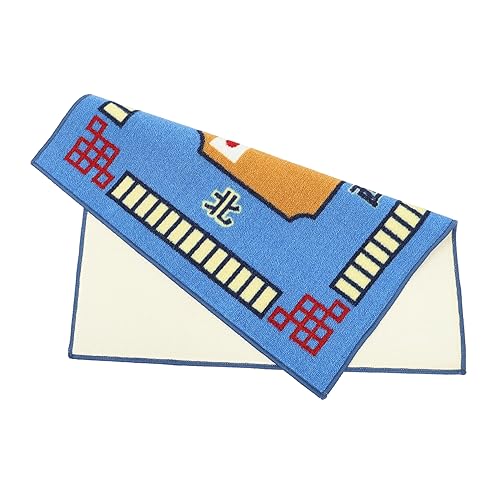 ibasenice 1Stk Mahjong-Tischdecke Domino Tischdecke Jongg-Tischdecke Spieltischabdeckung Mahjong-Tischmatte Mahjong-Handwaschdecke universelles Kartenspielkissen Domino-Spielmatte Gummi Blue von ibasenice