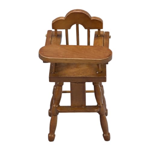 ibasenice 112 Mini-hochstuhl Aus Holz Modell-minimöbel Spielzeug-hochstuhl Für Kinder Perfekt Für Die Dekoration Eines Mini- von ibasenice