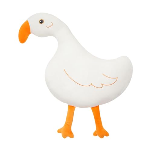 ibasenice 1Stk Plüschpuppenkissen Wurfkissen Plüschpuppe dekoratives Puppenspielzeug dekoratives Puppengeschenk Kissen in Tierform Haushaltspuppe kurzer Plüsch Weiß von ibasenice