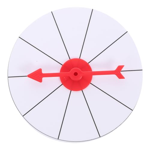 ibasenice 1Stk Regenbogen-Gewinnrad Maschine Karnevalspreise Spielrad Spinnrad-Spiel Roue Fasching Spiele klobürste wandmontage Lehraktivitäten Prop Spiel Wendeplatte Schaum Weiß von ibasenice