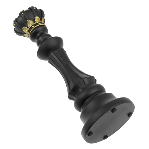 ibasenice 1Stk Schach Ornamente Männer- riesiges Schach Ludo Schachbrett Dekorationen schachfiguren Set Schachfiguren Dekoration Schachfiguren Sammlung Harzhandwerk Partygeschenk Black von ibasenice