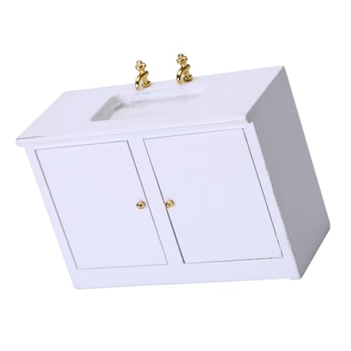 ibasenice 1Stk Spültisch kindergeschenke adventsgeschenke wohnaccessoires badezimmerdeko Bad Dekoration spülbeckeneinlage Mini-Waschbecken Möbelmodell kleine Hausmöbel hölzern Weiß ibasenice 1Stk Spültisch kindergeschenke adventsgeschenke wohnaccessoires badezimmerdeko Bad Dekoration spülbeckeneinlage Mini-Waschbecken Möbelmodell kleine Hausmöbel hölzern Weiß von ibasenice