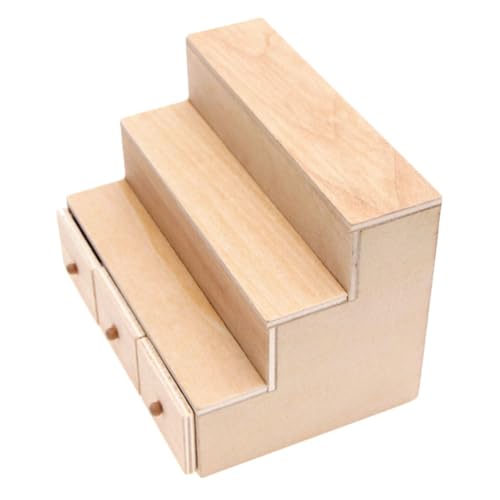 ibasenice 1Stk Vitrinenmodell für kinderspielzeug süsigkeitbox - miniaturhaus Mini-Hausmodell Mini Süßigkeitenschrank hölzern von ibasenice