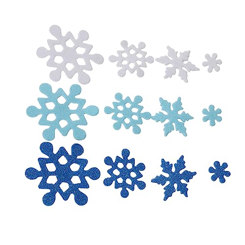 ibasenice 1Tasche Aufkleber Glitzer Selbstklebende Aufkleber für Fenster Glastüren und Spiegel Weihnachtsdeko für DIY Bastelprojekte von ibasenice