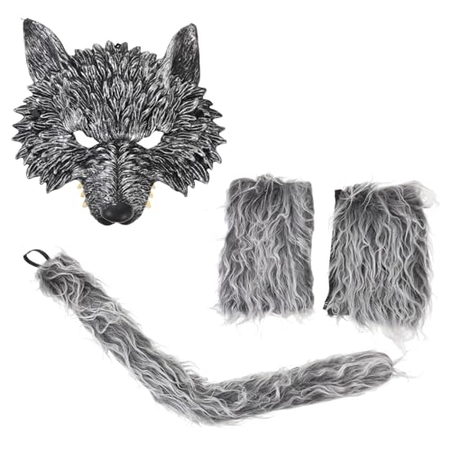 ibasenice 1satz Wolf Cosplay Kostümset Mit Maske Handschuhen Und Für Partys Und Aufführungen Tierkostüm Für Erwachsene Für Karneval Und Halloween-feiern ibasenice 1satz Wolf Cosplay Kostümset Mit Maske Handschuhen Und Für Partys Und Aufführungen Tierkostüm Für Erwachsene Für Karneval Und Halloween-feiern von ibasenice