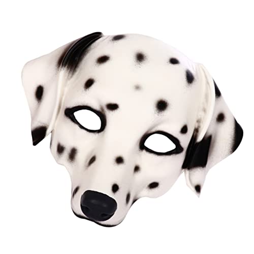ibasenice Tiermaske Hund Dalmatiner Cosplay Maske Unisex Weiß Karnevalsparty Rollenspiel Gesichtsbedeckung Dekorative Requisite für Halloween und Party ibasenice Tiermaske Hund Dalmatiner Cosplay Maske Unisex Weiß Karnevalsparty Rollenspiel Gesichtsbedeckung Dekorative Requisite für Halloween und Party von ibasenice