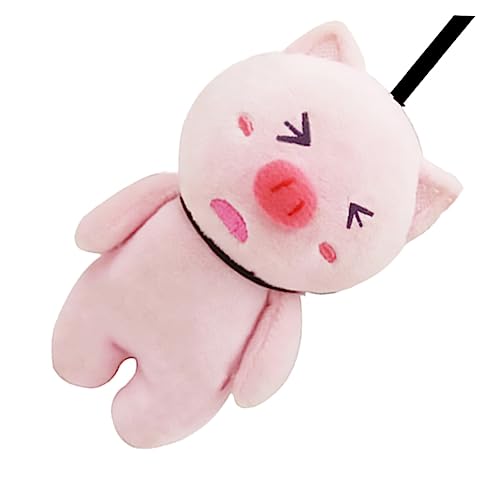 ibasenice 1stk Gehängter Schweineanhänger Papageien-intelligenzspielzeug Fütterungsstation Für Papageientraining Reisezubehör Tülle Fellknäuel Dekoration Kleiner Sprüher Pp Baumwolle Rosa von ibasenice