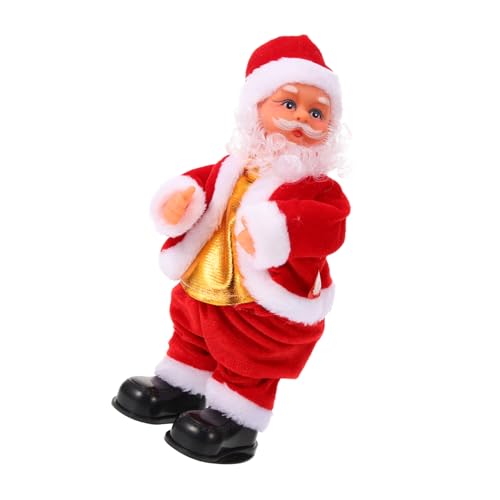 ibasenice 1Stk Geschenke Weihnachtssto Spielzeuge lustiges Musik elektrisches Spielzeug Musik elektrische Puppe Weihnachtsmann-Puppe Weihnachten Baby von ibasenice