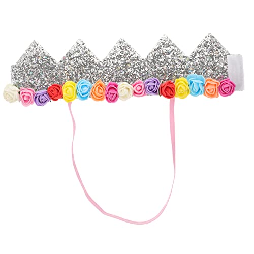ibasenice 1pc Baby Mädchen Geburtstag Party Hut Blume Crown Silber Glitter Party Versorgung ibasenice 1pc Baby Mädchen Geburtstag Party Hut Blume Crown Silber Glitter Party Versorgung von ibasenice