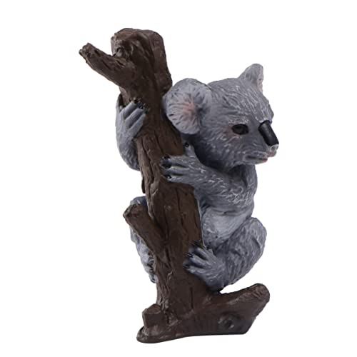 ibasenice Realistische Koala-Statue – Perfektes Koala-Ornament Zur Raumdekoration Tierfiguren Für Kleinkinder Modell Aus Öko-Kunststoff von ibasenice