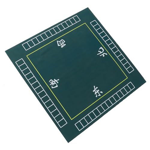 ibasenice 1stk Mahjong Tischdecke Matte Mahjong-Tisch Gaming-tischabdeckung Poker-tischdecke Kachel-Gaming-Cover Spielmatte Für Pokerkarten Quadratische Tischdecke Tischdecken Green Gummi von ibasenice