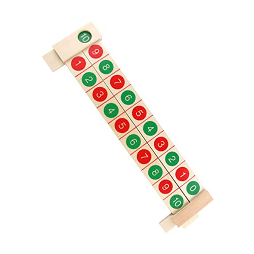 ibasenice 1stk Das Spielzeug Mathe-Spiel Für Kinder Mathe-lernwerkzeug Zahlen Passendes Lineal Mathe-Spielzeug Spielzeuge Anzahl Bambus Rechenschieber von ibasenice