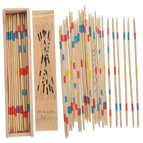 ibasenice 2 Boxen Holzspielstäbchen Boxen Bunte Lernspielzeug Farbsortierung Montessori Spiel für Jungen Mädchen Aufmerksamkeit und Beobachtungsspiel Zufällige Farbe Zufällige Farbe von ibasenice