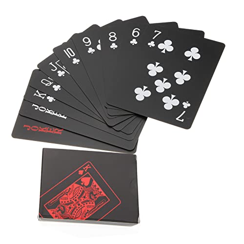 ibasenice 2 Kisten Brettspiele- plastikkarten unterhaltungsspiele Karten Spiele familienspiele brettspielr Card Game Schwarze Spielkarten Coole Spielkarten Kartenspiel Pokerspielzeug von ibasenice