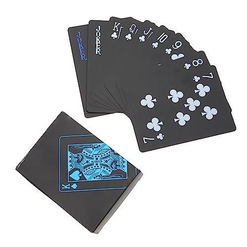 ibasenice Pokerspielkarten Für 2 Spieler Kartenspielset Aus PVC-Kunststoff Für Erwachsene von ibasenice