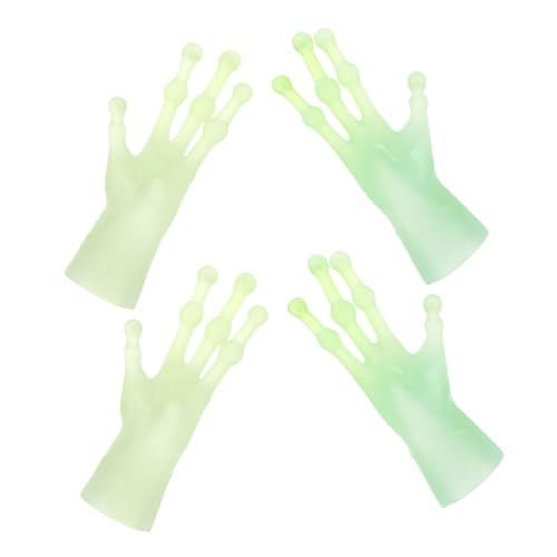 ibasenice 2 Paar Lustige Alien Fingerhandschuhe Süße Handpuppen Kostüm Requisite Für Halloween Weich Und Bequem Für Streiche Cosplay Und Partys Geeignet Für Alle Altersgruppen Hellgrün von ibasenice