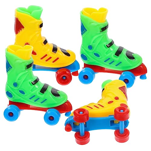 ibasenice 2 Paar lustiges Skate- kinderspielzeug Children Toys dekompressionsspielzeug Toys Finger-Skate-Modell kleines Skate-Modell Fingerrollschuh Plastik von ibasenice