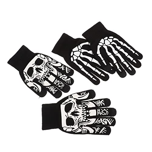 ibasenice 2 Paare Kreative Halloween Skelett Handschuhe für Erwachsene Knitterfreundliche Outdoor Fäustlinge für Radfahren und Sport für Kostümpartys und Tägliche Aktivitäten ibasenice 2 Paare Kreative Halloween Skelett Handschuhe für Erwachsene Knitterfreundliche Outdoor Fäustlinge für Radfahren und Sport für Kostümpartys und Tägliche Aktivitäten von ibasenice