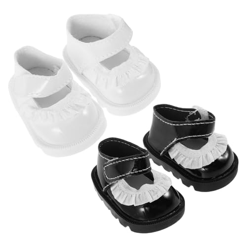 ibasenice 2 Paare Mini Puppenschuhe mit Spitzen Miniature Schuhe Zubehör für Puppenhaus Dekoration Puppen Ersatzschuhe Zarte Mini Schuhmodelle für Puppenbekleidung ibasenice 2 Paare Mini Puppenschuhe mit Spitzen Miniature Schuhe Zubehör für Puppenhaus Dekoration Puppen Ersatzschuhe Zarte Mini Schuhmodelle für Puppenbekleidung von ibasenice