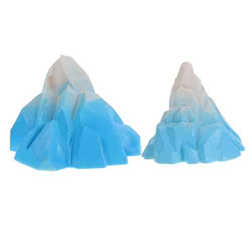 ibasenice Aquarium Eisberg Ornamente Set Harz Gefertigt Schnee Berg für Betta Fisch Tank von ibasenice