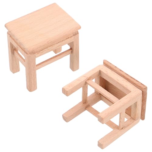 ibasenice Miniatur-hocker Für Puppenhäuser 2 Stück Mini-hocker Aus Holz Modelle Kleiner Stuhl Für Puppenhaus Miniaturmöbel Zum Spielen ibasenice Miniatur-hocker Für Puppenhäuser 2 Stück Mini-hocker Aus Holz Modelle Kleiner Stuhl Für Puppenhaus Miniaturmöbel Zum Spielen von ibasenice