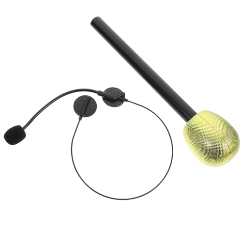 ibasenice 2 STK Promi-Kleid Geschenkmikrofon Rollenspiel-kopfhörer Dekoration Mikrofon Make-up-mikrofon Abschlussball-mikrofon Kostümmikrofon Retro-kopfhörer Promi-mikrofon Plastik Golden ibasenice 2 STK Promi-Kleid Geschenkmikrofon Rollenspiel-kopfhörer Dekoration Mikrofon Make-up-mikrofon Abschlussball-mikrofon Kostümmikrofon Retro-kopfhörer Promi-mikrofon Plastik Golden von ibasenice
