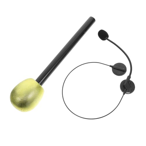 ibasenice Kostüm-zubehör-Set Gefälschte Mikrofon-Headset-Requisiten Mit Kopfhörern Bühnenrequisiten Für Cosplay- Und Halloween-Events ibasenice Kostüm-zubehör-Set Gefälschte Mikrofon-Headset-Requisiten Mit Kopfhörern Bühnenrequisiten Für Cosplay- Und Halloween-Events von ibasenice