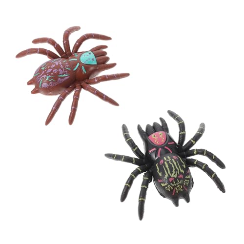 ibasenice 2 STK Spinnenspielzeug Kinderspielzeug Halloween Party Halloween-Riesenspinnen Süßes oder Saures Spielzeug Spielzeuge Halloween-Zubehör Spinnenstütze Fenster falsche Spinne Tier von ibasenice